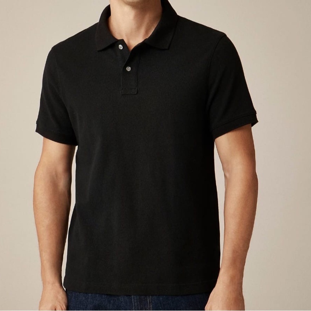 J. Crew Men's Black Polo Shirt